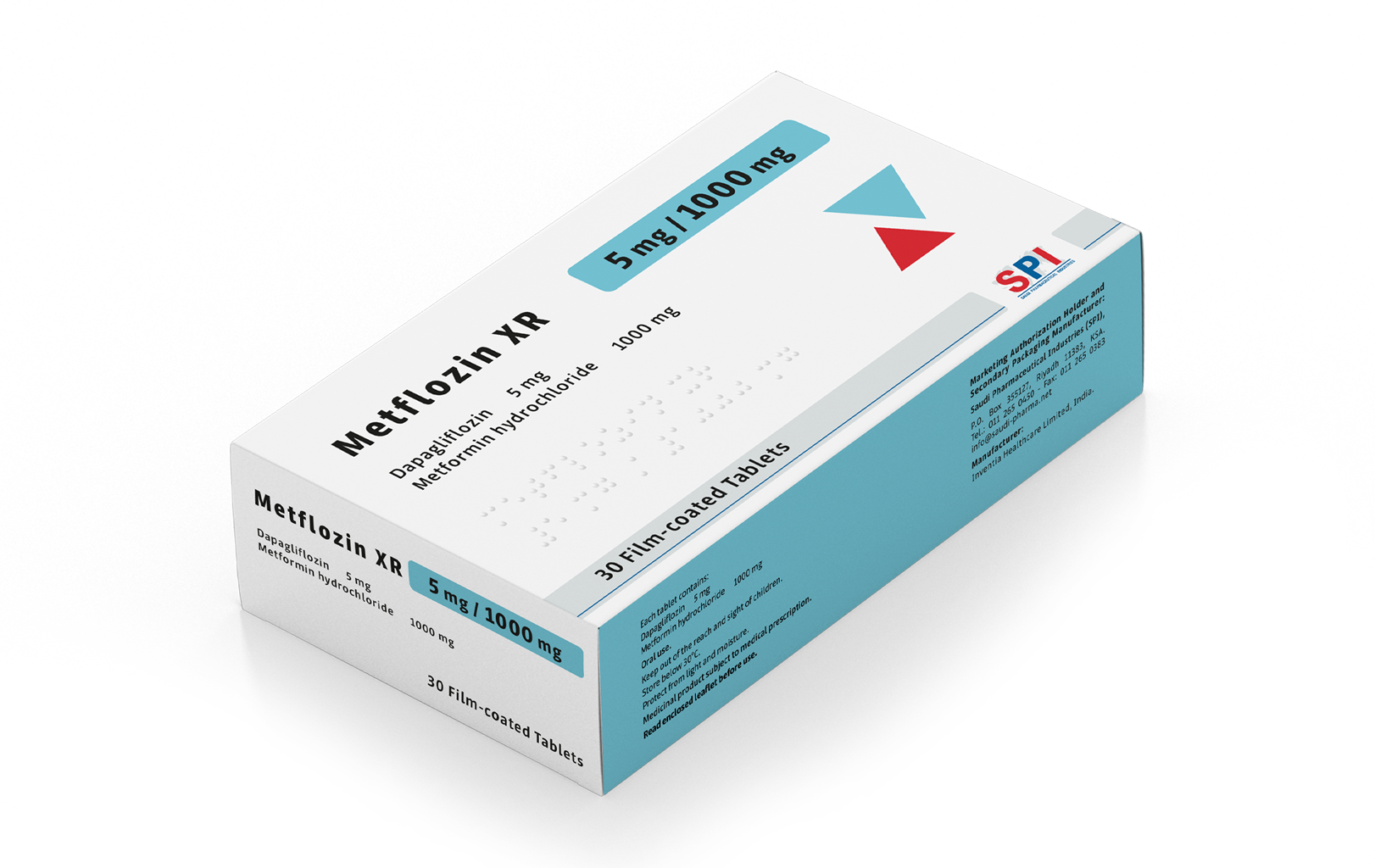 Metflozin XR 5/1000 mg Film-coated Tablet