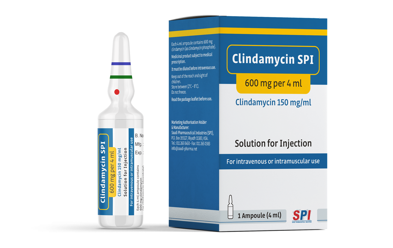 Clindamycin SPI 150 mg/ml Solution for Injection (4 ml)