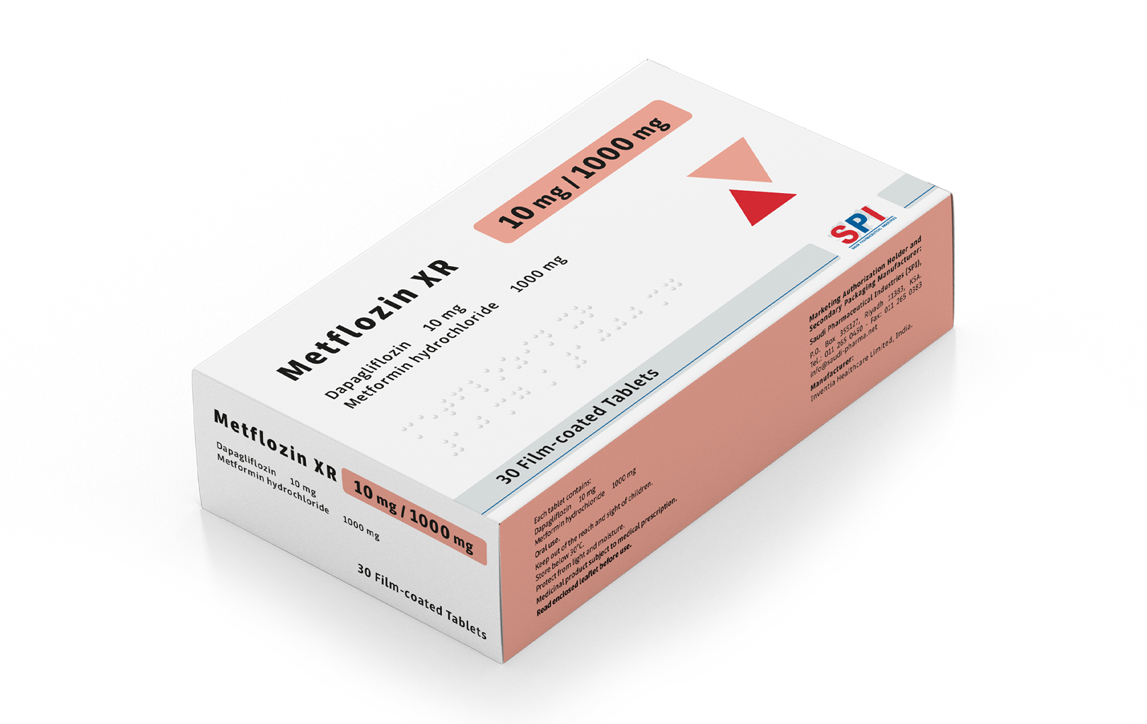 Metflozin XR 10/1000 mg Film-coated Tablet