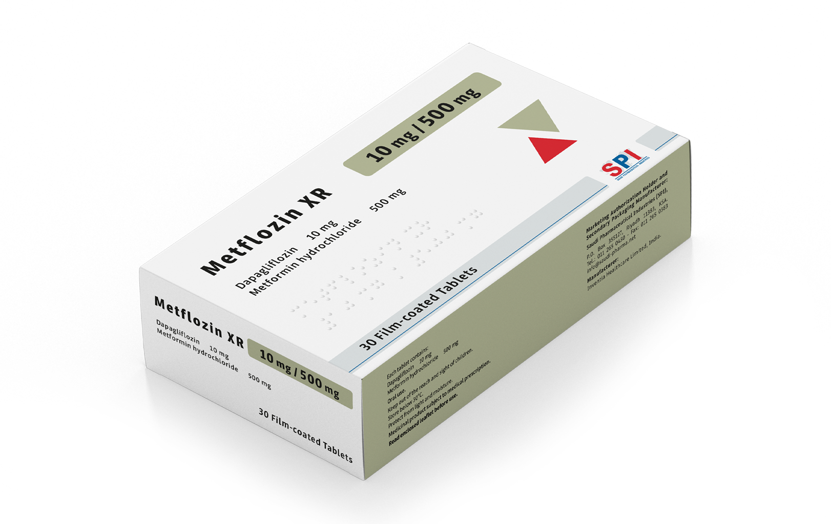 Metflozin XR 10/500 mg Film-coated Tablet