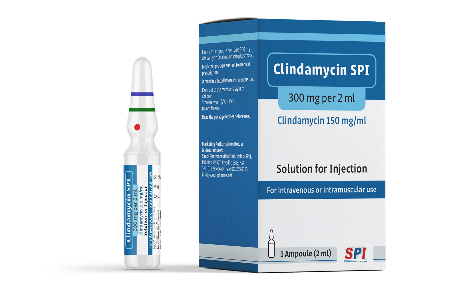 Clindamycin SPI 150 mg/ml Solution for Injection (2 ml)