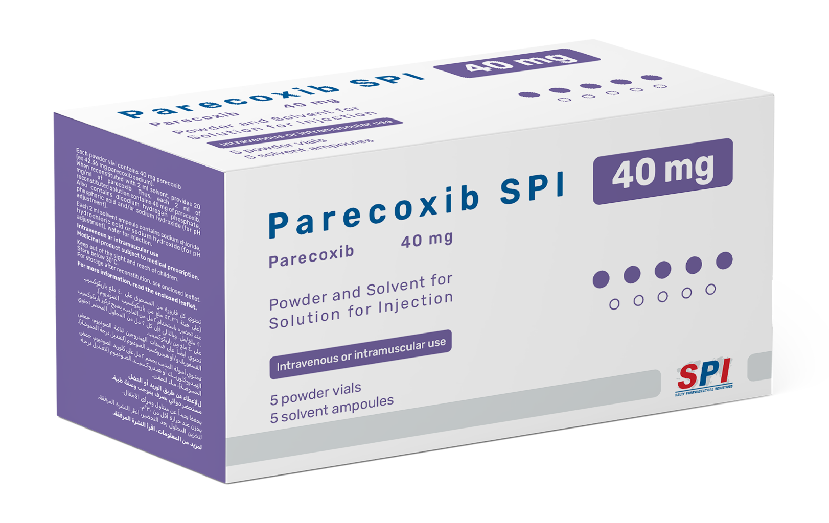 Parecoxib SPI 40 mg Powder and Solvent for Solution for Injection