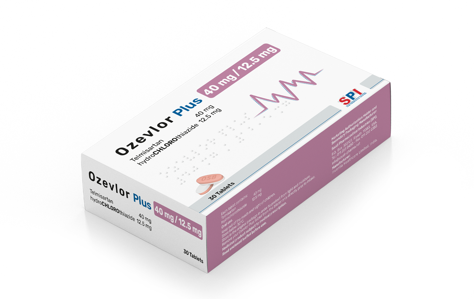 Ozevlor Plus 40/12.5 mg Tablets